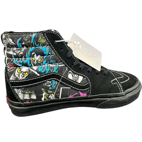 Vans X Disney 100th Villains Sk8 Hi Sneakers Shoes Black Mens 4.5 Womens 6 New - Picture 2 of 9